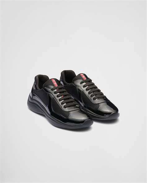 prada metallic shoes|prada america's cup shoes.